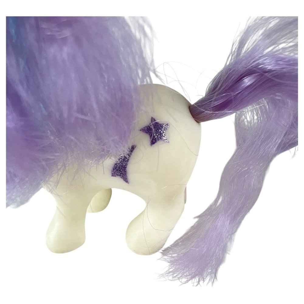 VTG 1984 Hasbro My Little Pony G1 Baby Glory Unicorn With Purple & Blue Hair - Picture 11 of 12